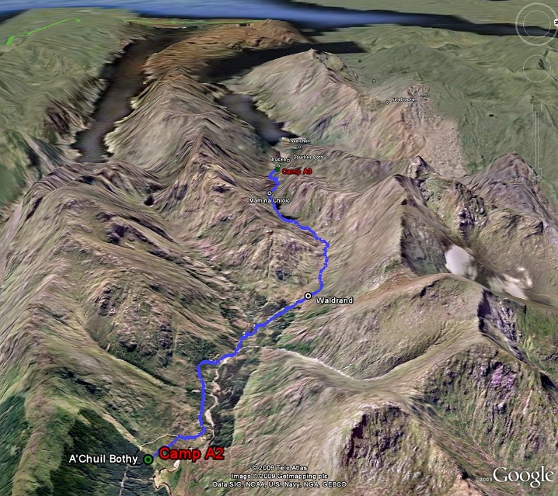 Knoydart Tag3 Topo.jpg - Knoydart Tag 3 (A' Chuil Bothy - Loch Nevis)